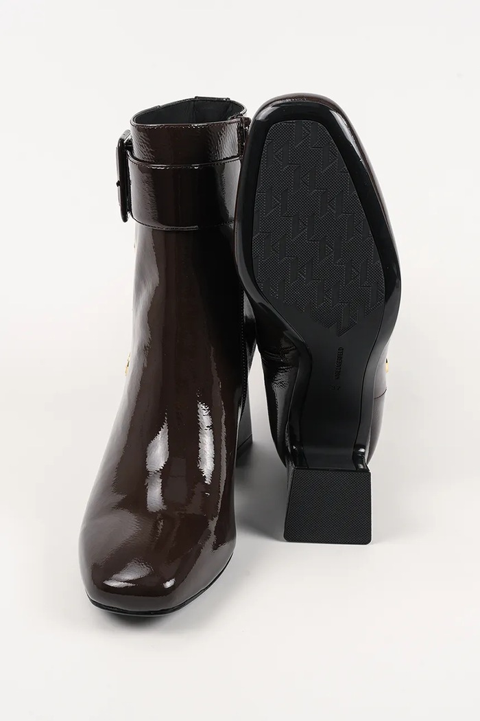 Kožne gležnjače Karl Lagerfeld BEATA KL31455A.144 smeđa