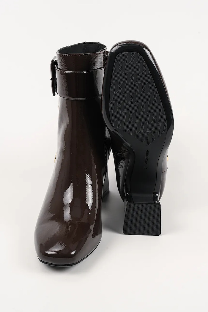 Kožne gležnjače Karl Lagerfeld BEATA KL31455A.144 smeđa