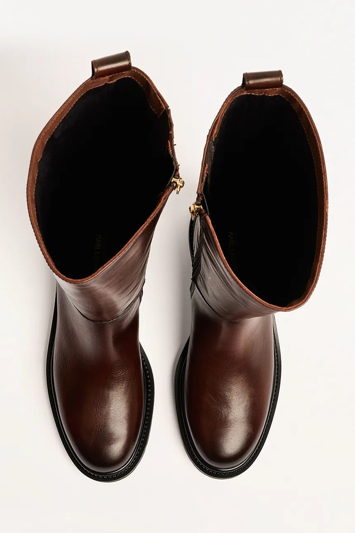 Kozačky Karl Lagerfeld BINKY hnědá KL47595.044