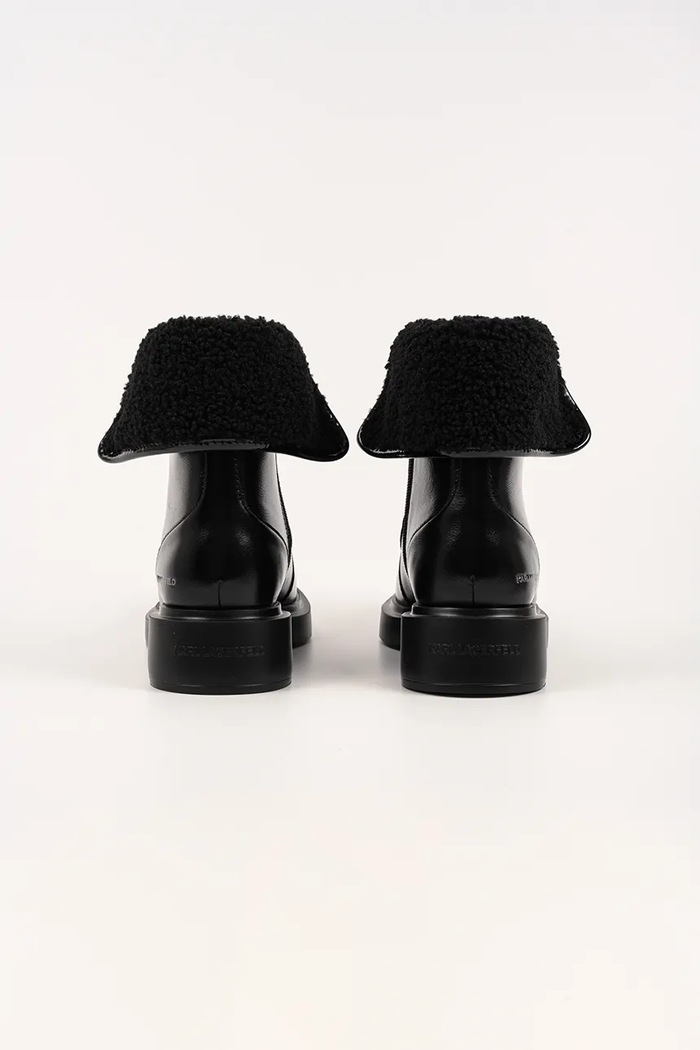 Obuv Kožené členkové topánky Karl Lagerfeld MACIE KL41255.100 čierna