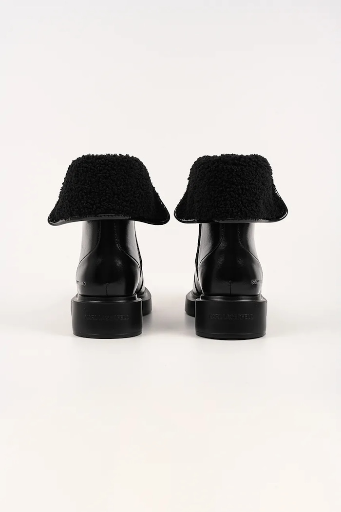Obuv Kožené členkové topánky Karl Lagerfeld MACIE KL41255.100 čierna