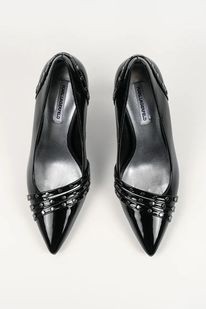 Kožené lodičky Karl Lagerfeld SARABANDE čierna KL30927.00S