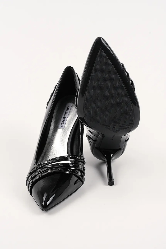Kožené lodičky Karl Lagerfeld SARABANDE KL30927.00S čierna