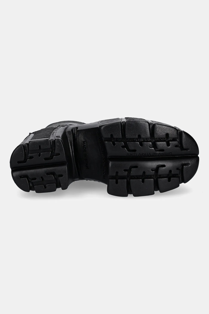 New Rock botki skórzane CRUST NEGRO, TOWER MAX M.TM001.C2 czarny