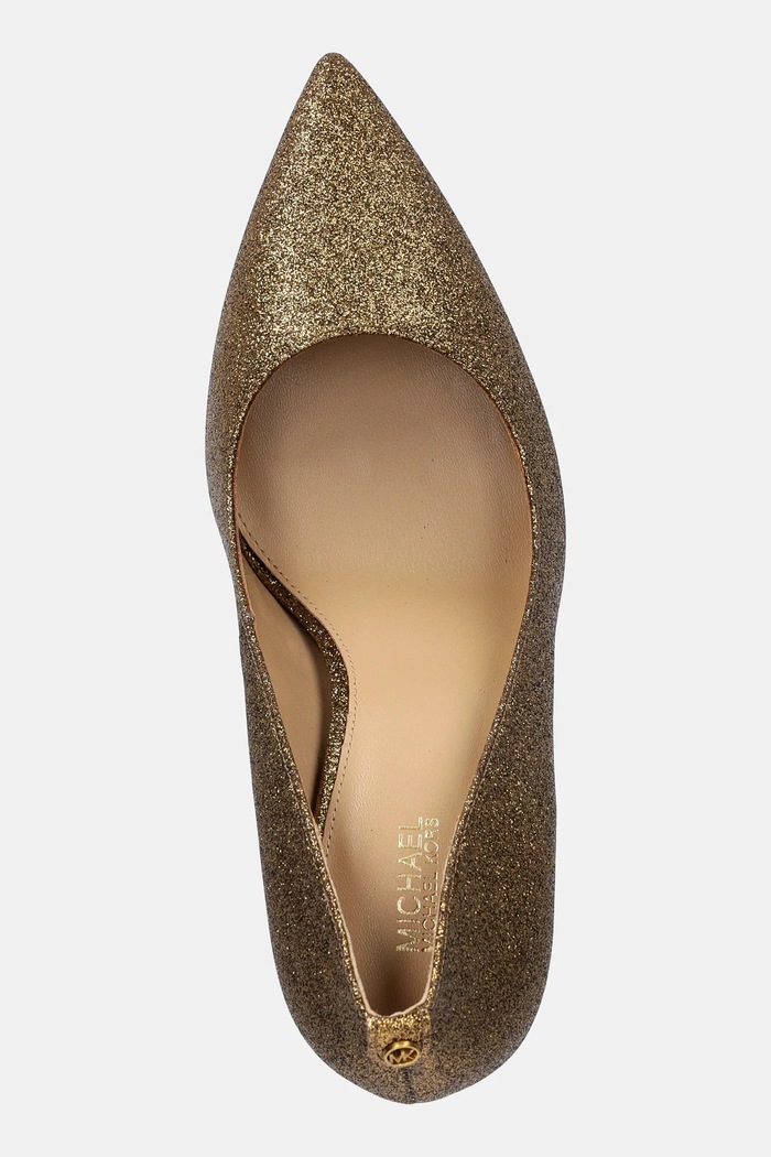 Kožené lodičky MICHAEL Michael Kors Alina zlatá 40F5HNHP1M.071