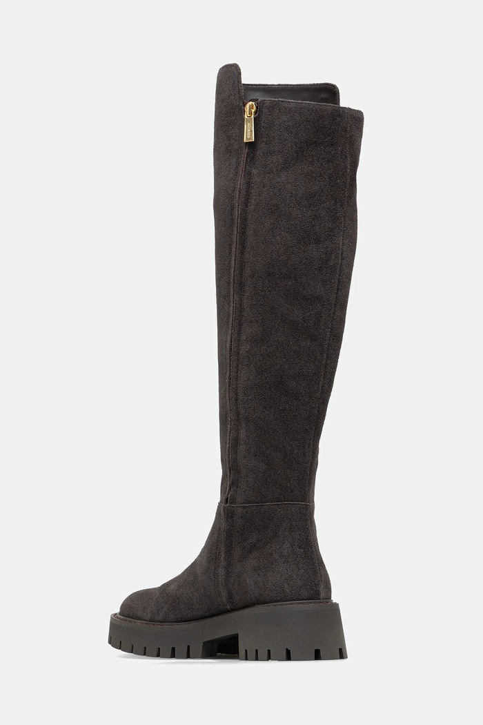 Obuwie MICHAEL Michael Kors kozaki zamszowe Asher 40F5ASFB5S.251 brązowy
