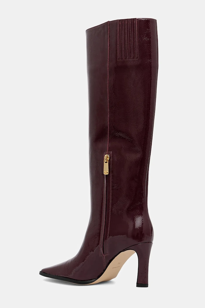 Obuv Kožené čižmy MICHAEL Michael Kors Darrah 40F5DRMB5A.610 burgundské