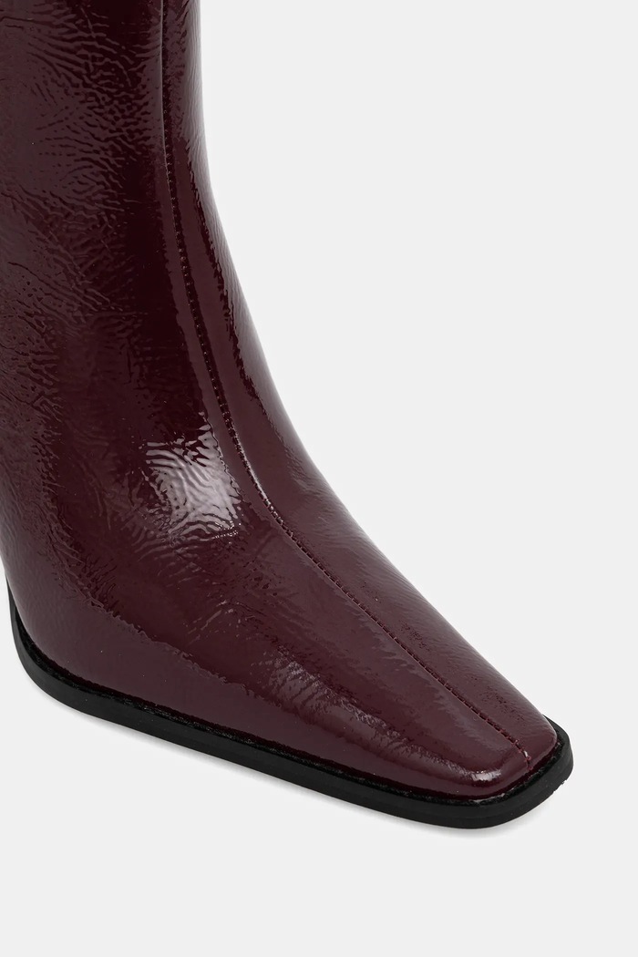 Kožené čižmy MICHAEL Michael Kors Darrah burgundské 40F5DRMB5A.610