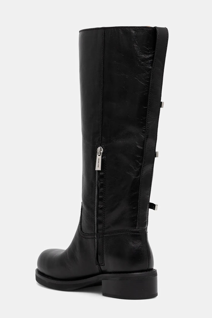 Încălțăminte MICHAEL Michael Kors ghete de piele Darrington 40F5DTFB6L.001 negru