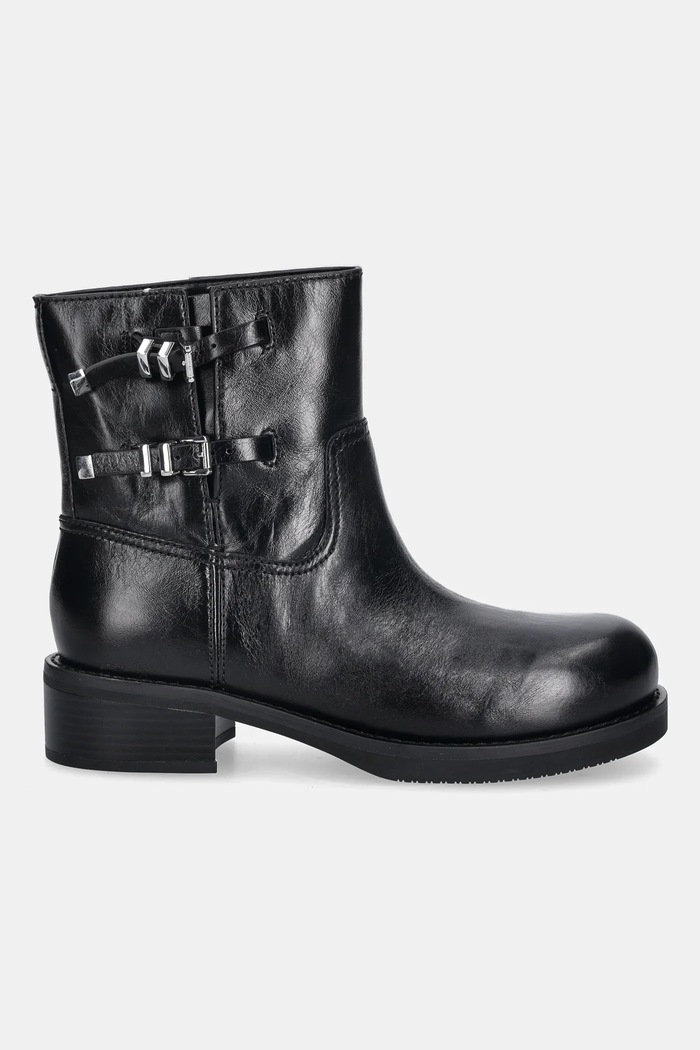 MICHAEL Michael Kors botki skórzane Darrington 40F5DTFE5L.001 czarny AW25