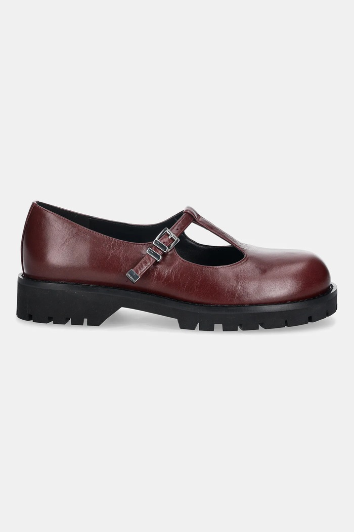 Kožené poltopánky MICHAEL Michael Kors Darrington 40F5DTFP4L.610 burgundské AW25
