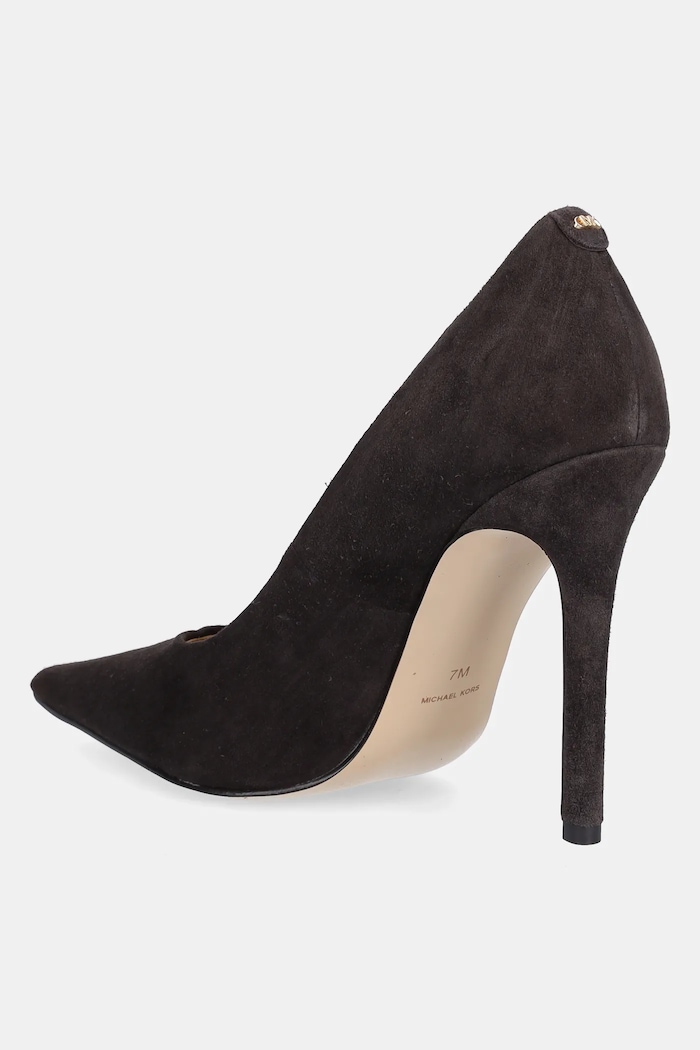 Obuwie MICHAEL Michael Kors szpilki zamszowe Elyse 40F5EYHP1S.251 brązowy