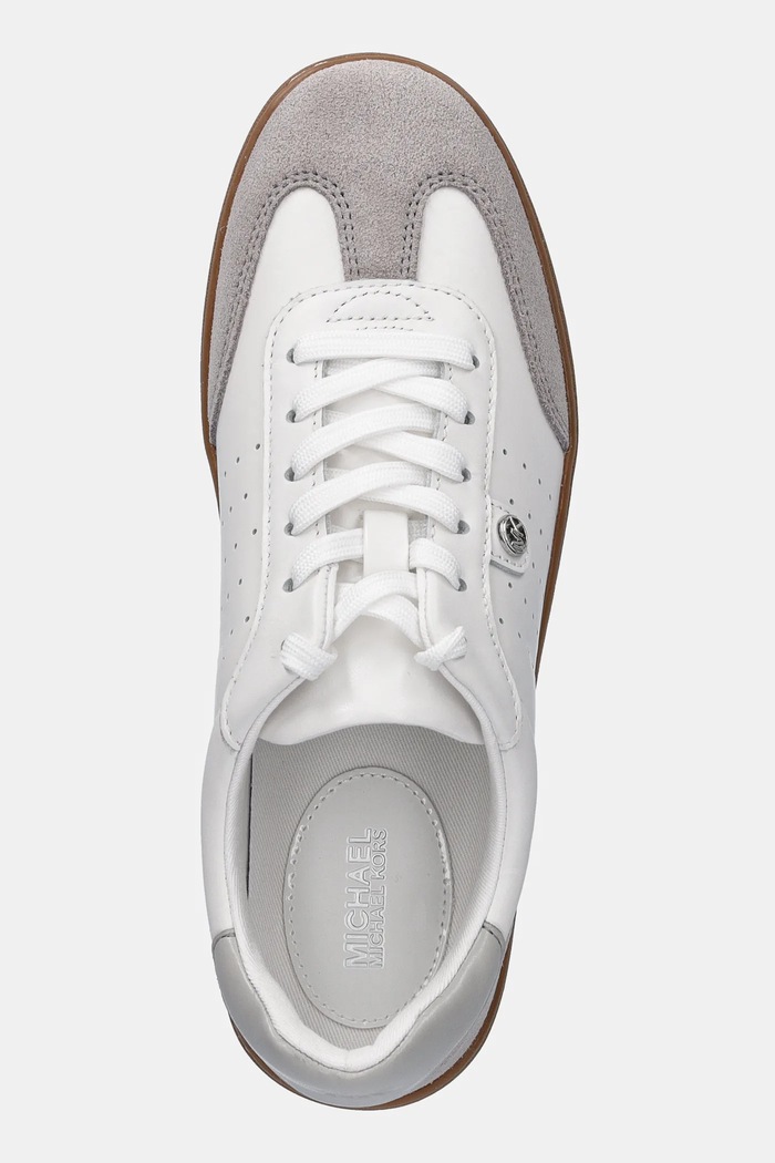 Kožené tenisky MICHAEL Michael Kors Scotty biela 43F4SCFS4L.057