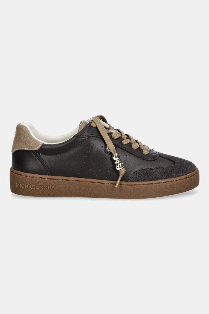 MICHAEL Michael Kors sneakersy skórzane Scotty 43F5SCFS1S.251 brązowy NC25