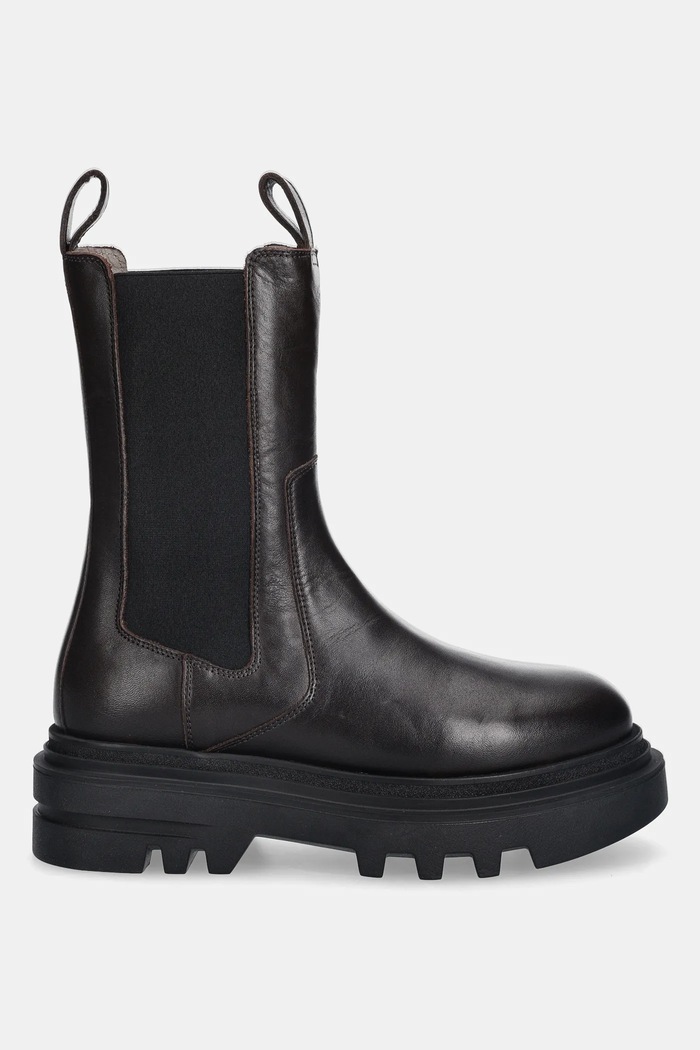 AllSaints sztyblety skórzane Alex Boot W062FB.BRN brązowy AW25