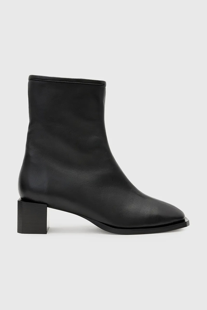 Δερμάτινες μπότες AllSaints AVRIL BOOT 5-8 cm μαύρο W013FC