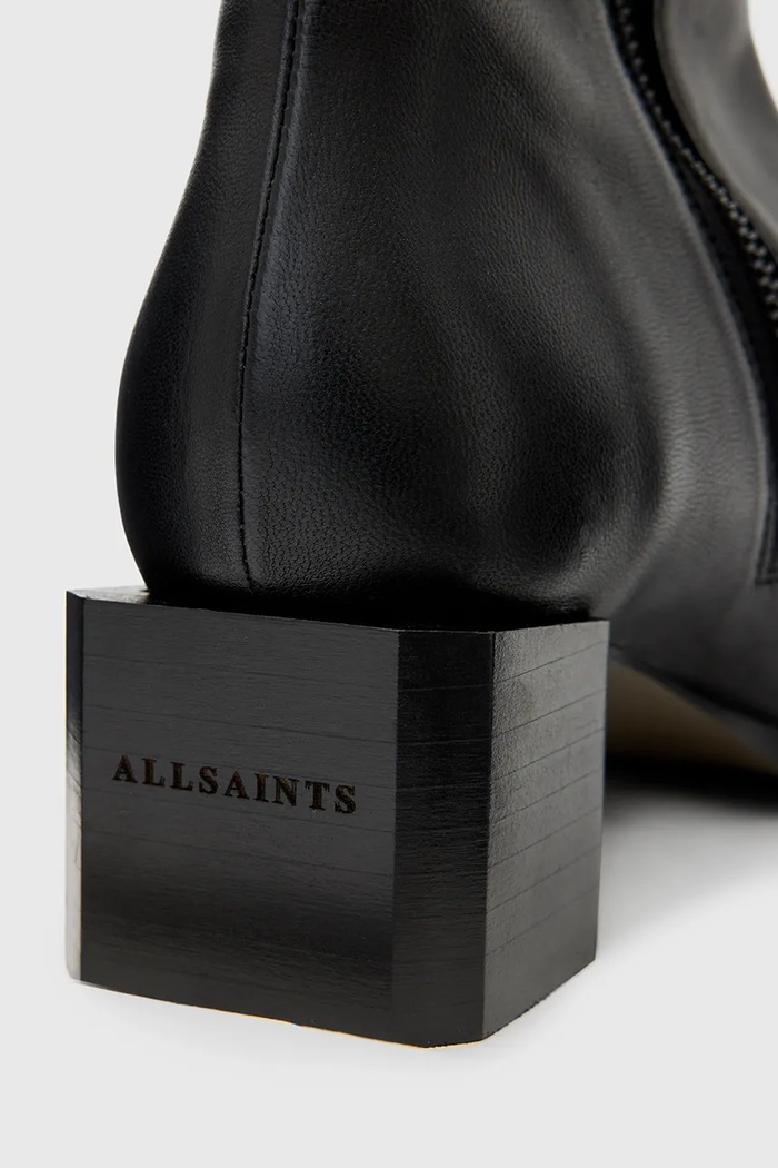 Δερμάτινες μπότες AllSaints AVRIL BOOT μαύρο W013FC