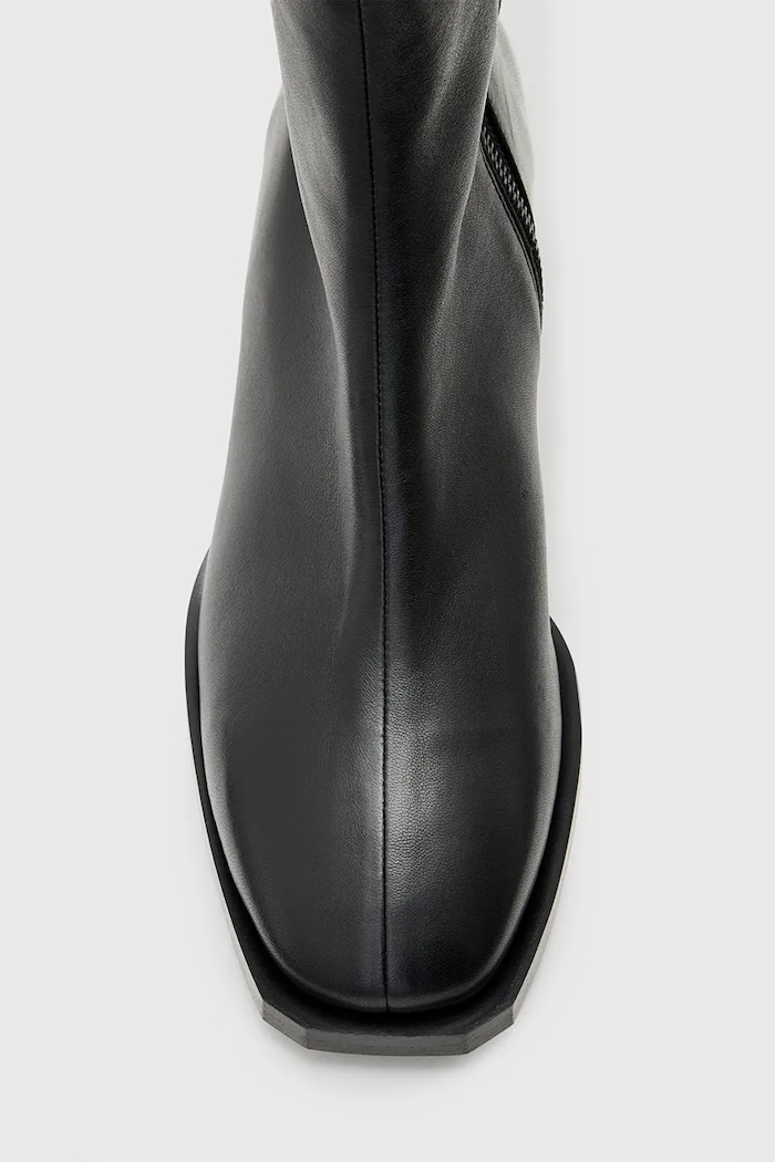 Δερμάτινες μπότες AllSaints AVRIL BOOT W013FC μαύρο