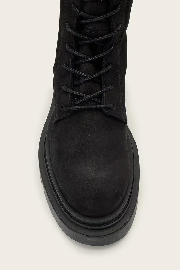 Gležanjače od nubuk kože AllSaints Jay Boot W062FD crna