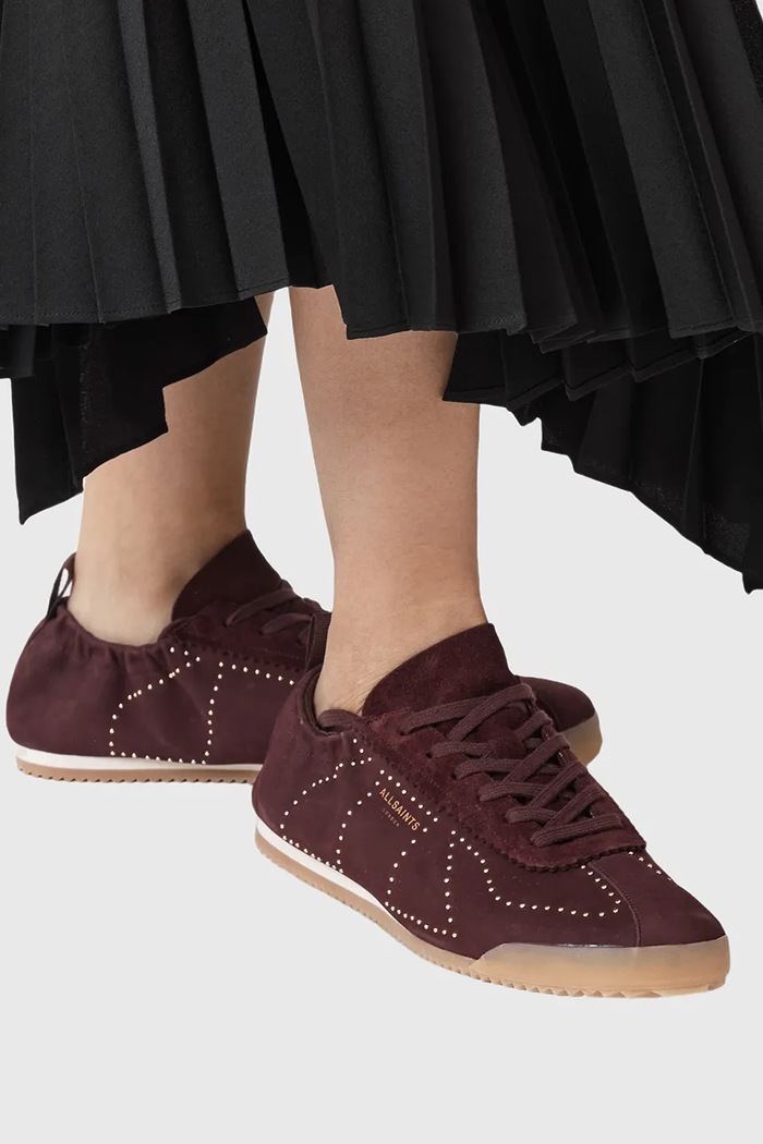 AllSaints Кожени маратонки AllSaints Kenny Stud Runner W056FD
