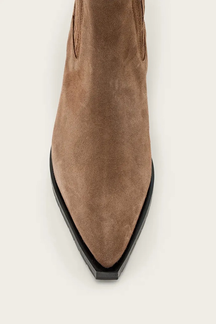 Gležnjače od brušene kože AllSaints Marcie Suede Boot AllSaints smeđa W018FD