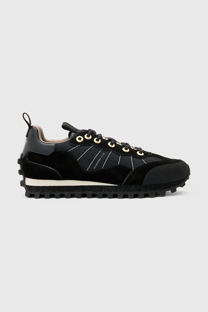 AllSaints sneakers NEVIS SNEAKER pelle scamosciata nero W058FD.BLK
