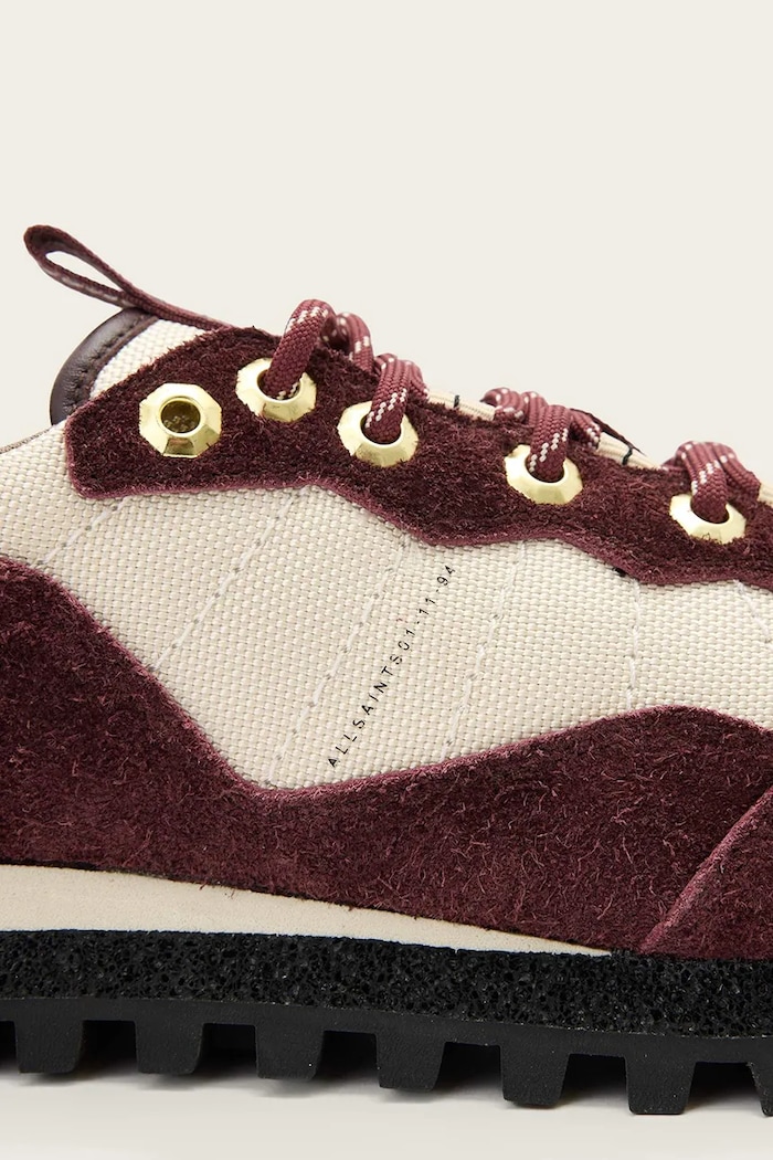 AllSaints sneakersy Nevis Sneaker bordowy W058FD