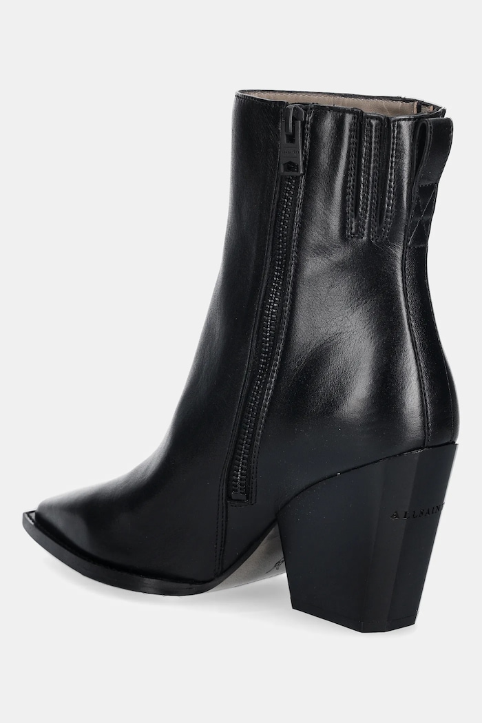 Boty Kožené kotníkové boty AllSaints Rizzo Boot W025FD černá