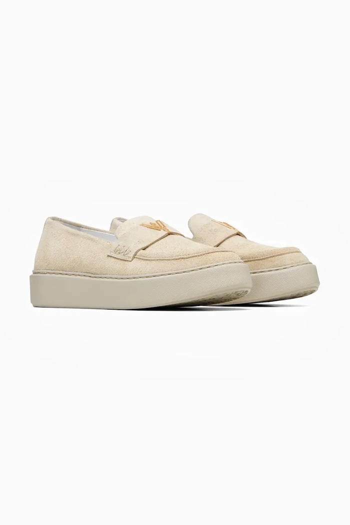 Vanda Novak mokasyny zamszowe Kayla kayla.fluffy.beige beżowy AW25