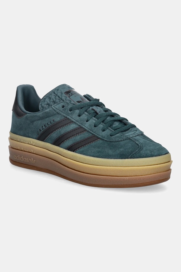 adidas Originals sneakers Gazelle Bold piele întoarsă turcoaz JQ3583
