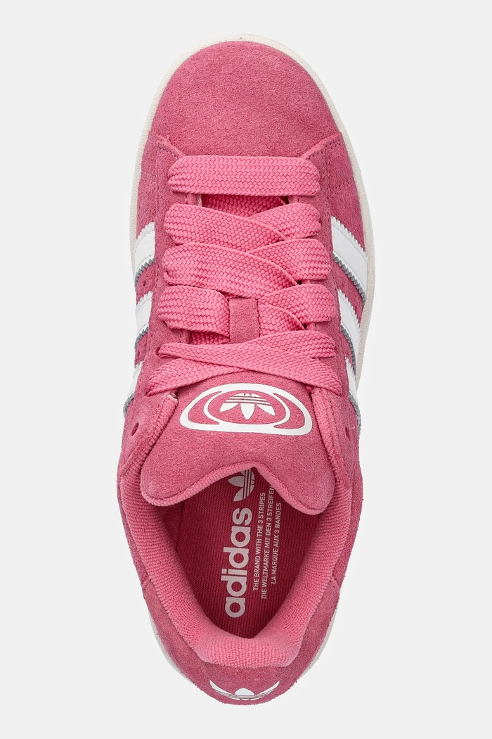 Semišové tenisky adidas Originals Campus 00s růžová JQ8290