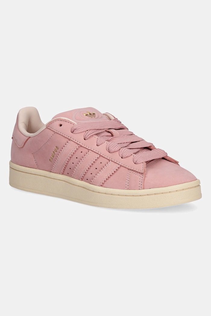 adidas Originals sneakersy nubukowe Campus 00s płaska różowy JS3776