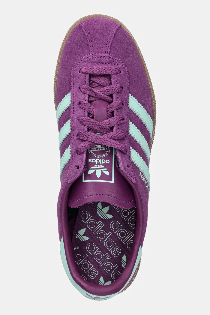Semišové tenisky adidas Originals Muenchen fialová JS3995