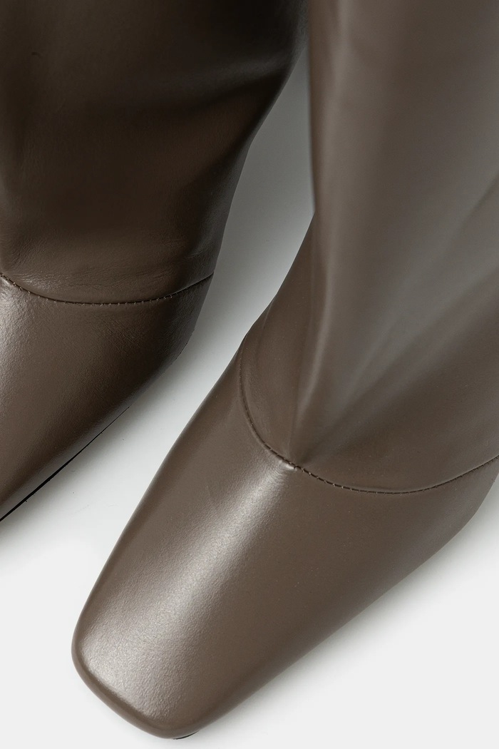 Coperni ghete de piele Bridge Boot maro COPSH03F6004