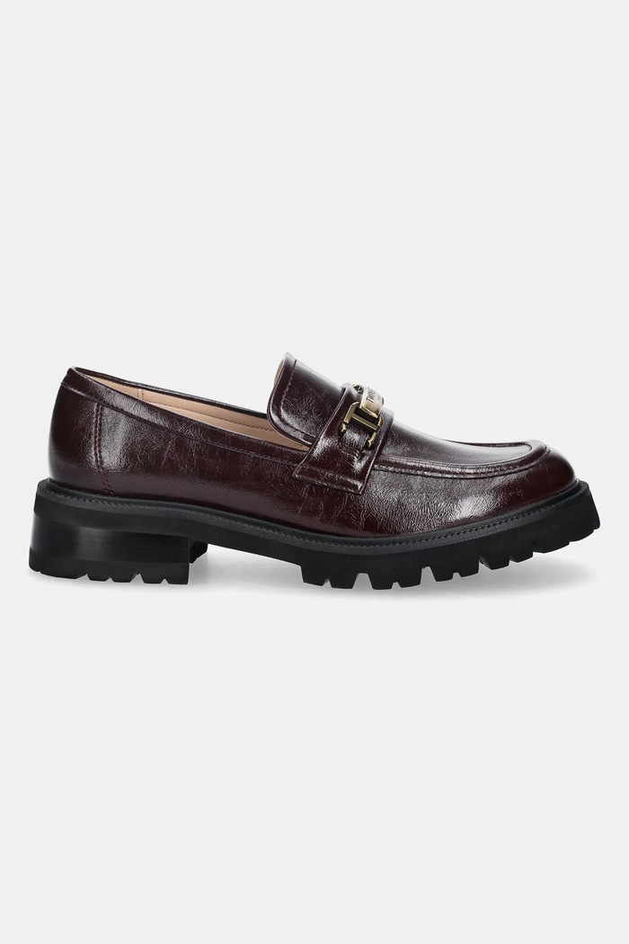 Mokasíny Twinset 252TGT080.04218 burgundské AW25