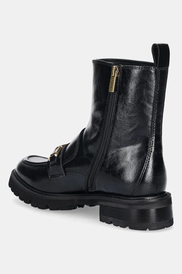 Încălțăminte Twinset botine 252TGT082.00006 negru