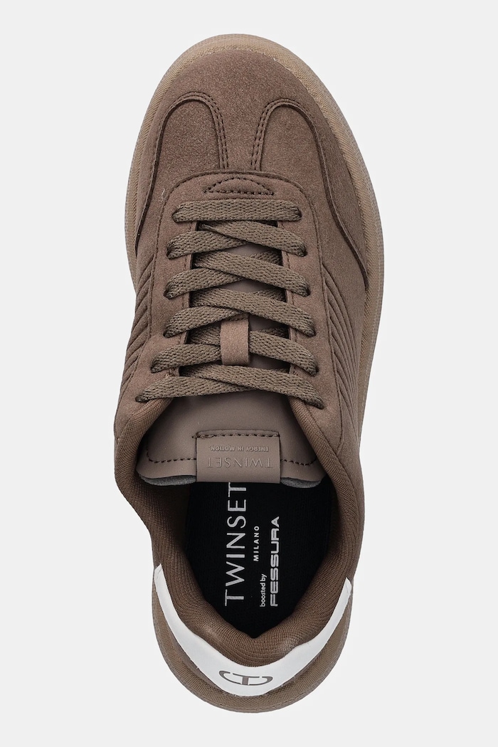 Twinset sneakersy brązowy 252TGT01E.12538