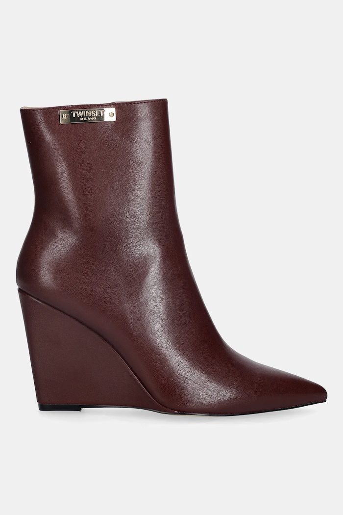 Twinset botine 252TGT212.00020 burgundia AW25