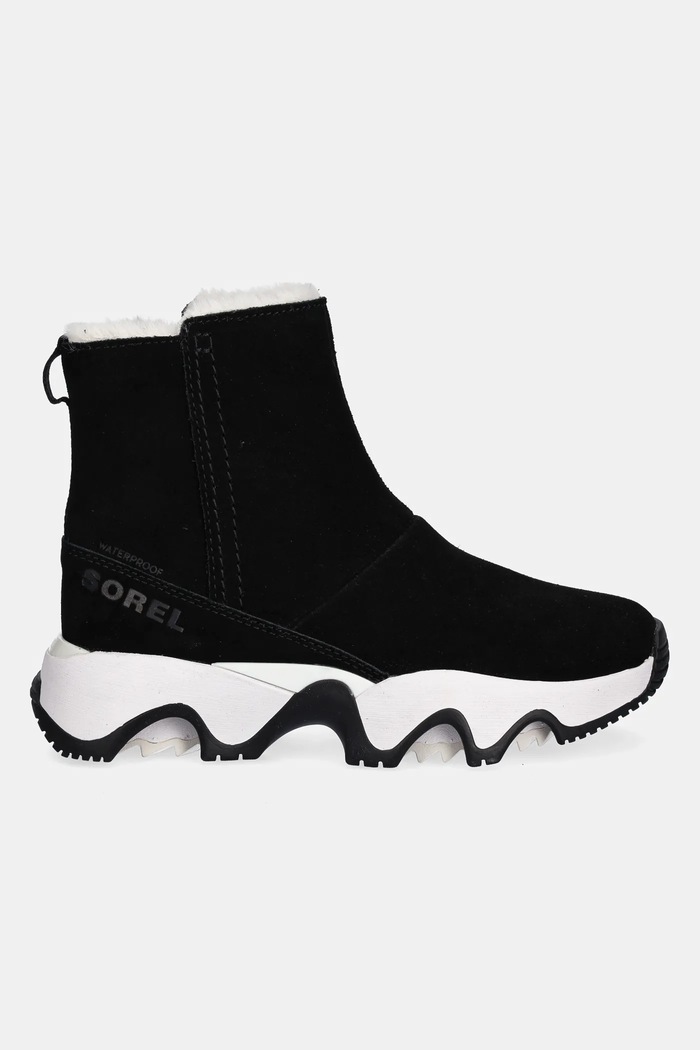 Μπότες χιονιού σουέτ Sorel KINETIC IMPACT SHORT BOOT 2111921010 μαύρο AW25