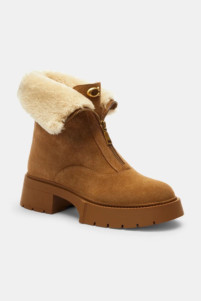 Gležnjače Coach Leah Platform CCH85.PP1 smeđa AW25