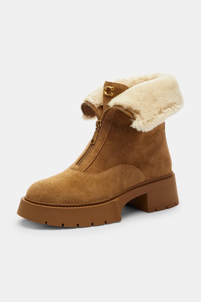 Obuća Gležnjače Coach Leah Platform CCH85.PP1 smeđa