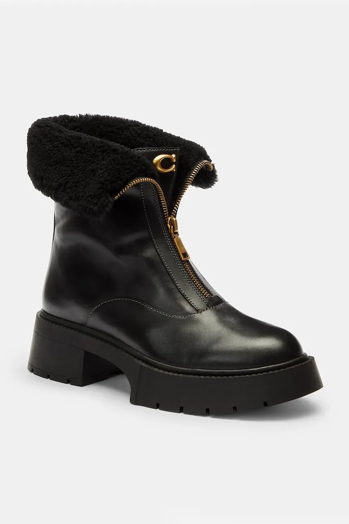 Gležnjače Coach Leah Platform CCH86.BLK crna AW25