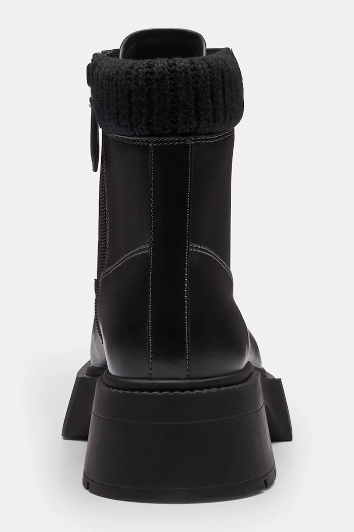 Kožne gležnjače Coach Leah Platform crna CCH88.BLK