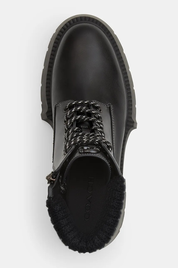 Kožne gležnjače Coach Leah Platform CCH88.BLK crna