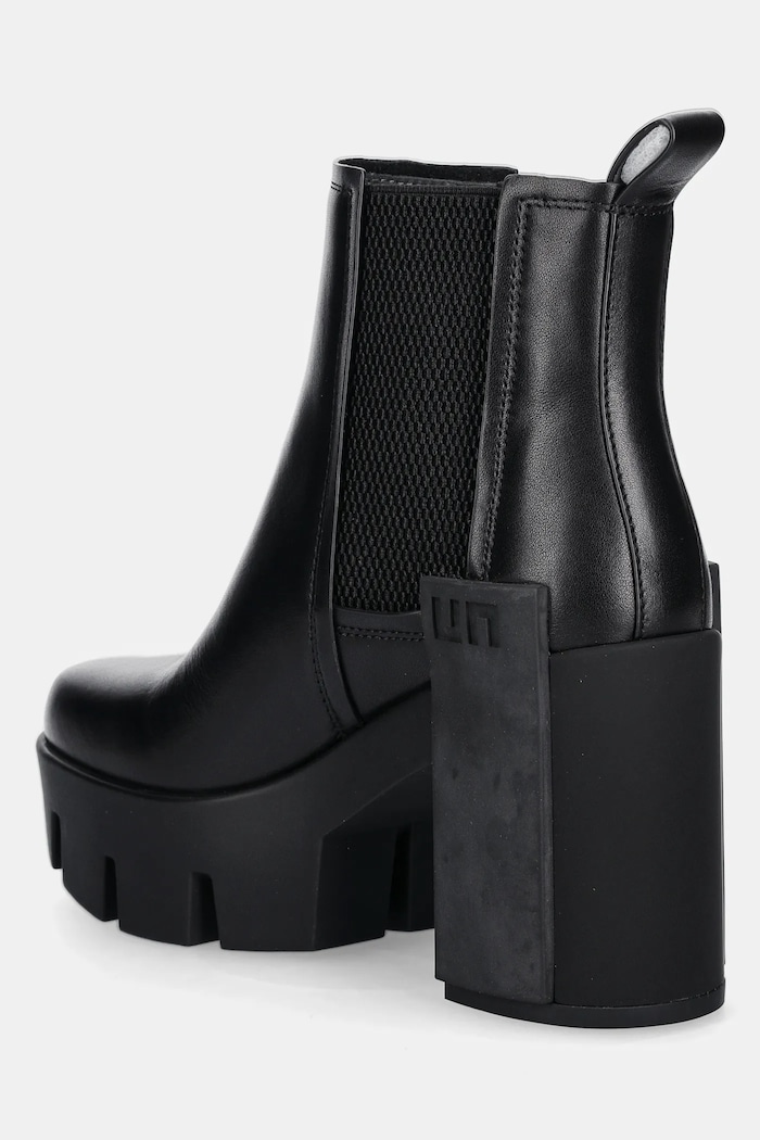 Boty Kožené kotníkové boty United Nude Grip Chelsea Mid IV 109590116 černá