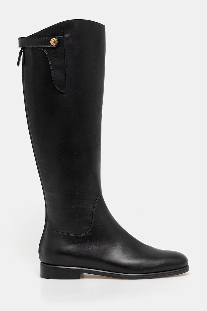 Pollini kozaki skórzane PA26133C0NPA0000 czarny AW25