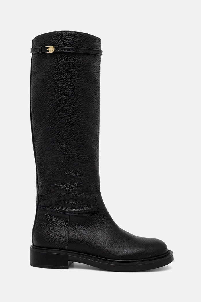 Kožené čižmy Pollini SA26083G0NTD0000 čierna AW25