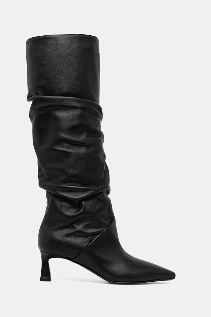 Кожени ботуши Pollini SA26115M0NTE0000 черен AW25