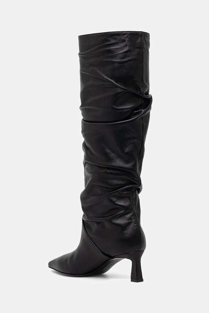 Обувки Кожени ботуши Pollini SA26115M0NTE0000 черен