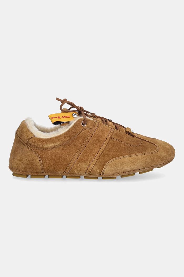 Semišové tenisky BOSS x Steiff, Roxanne 50552454.291 hnedá AW25